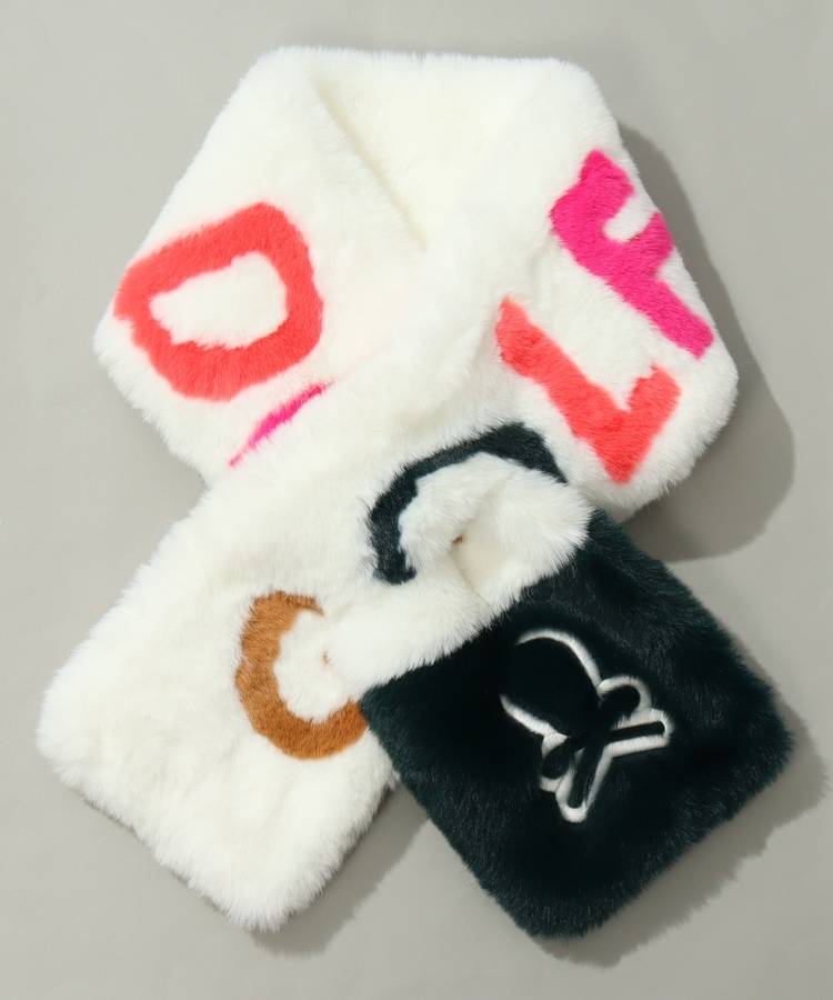 ML バイカラー切替ビッグロゴファーマフラー