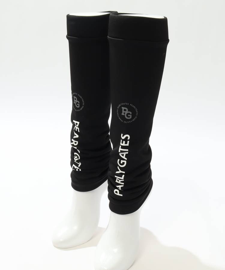 PG ロゴプリント裏起毛レッグウォーマー
