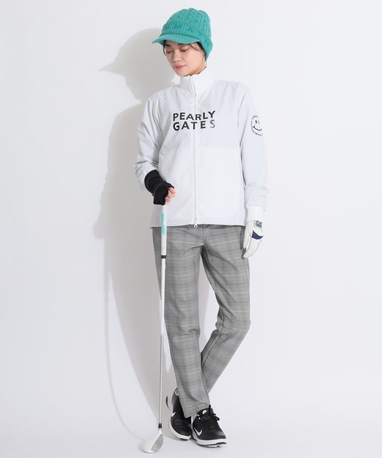 ✿ aisu ✿【新品未使用】パーリーゲイツゴルフウェア パーリーゲイツ PG ロゴプリントミドル丈ハンドウォーマー レディース