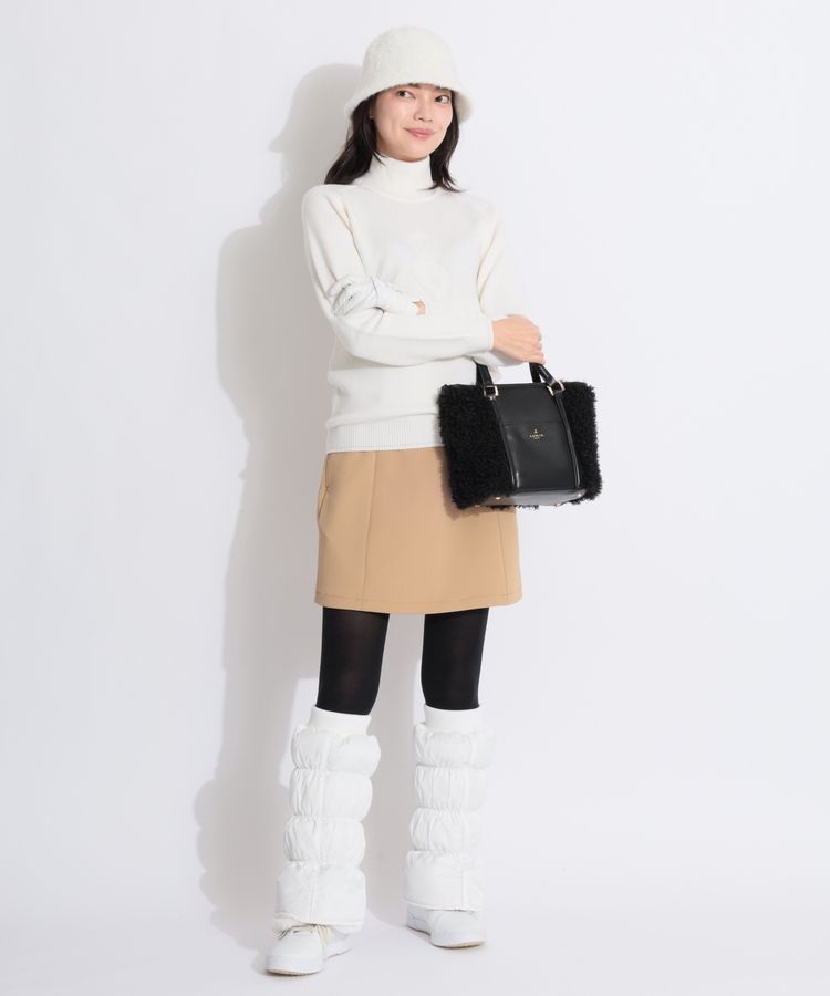 ジュン＆ロぺ JR 【NOIR】フラミンゴモチーフハイネックニット