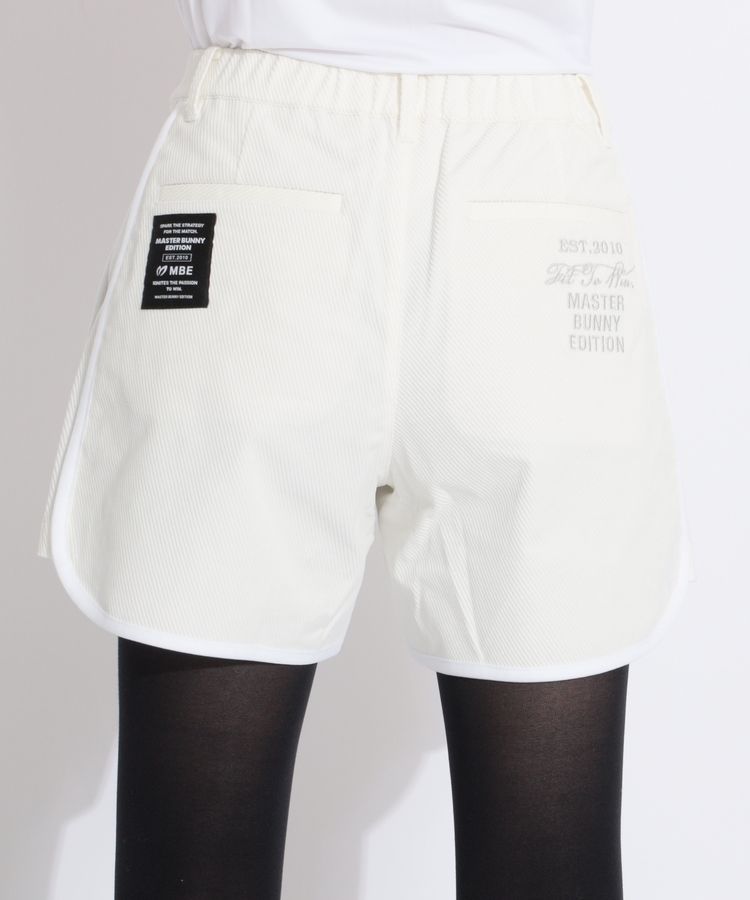 ★マスターバニー　MBE 冬用ショートパンツ　白 クロスミントトリコットショートパンツ | MASTER BUNNY EDITION