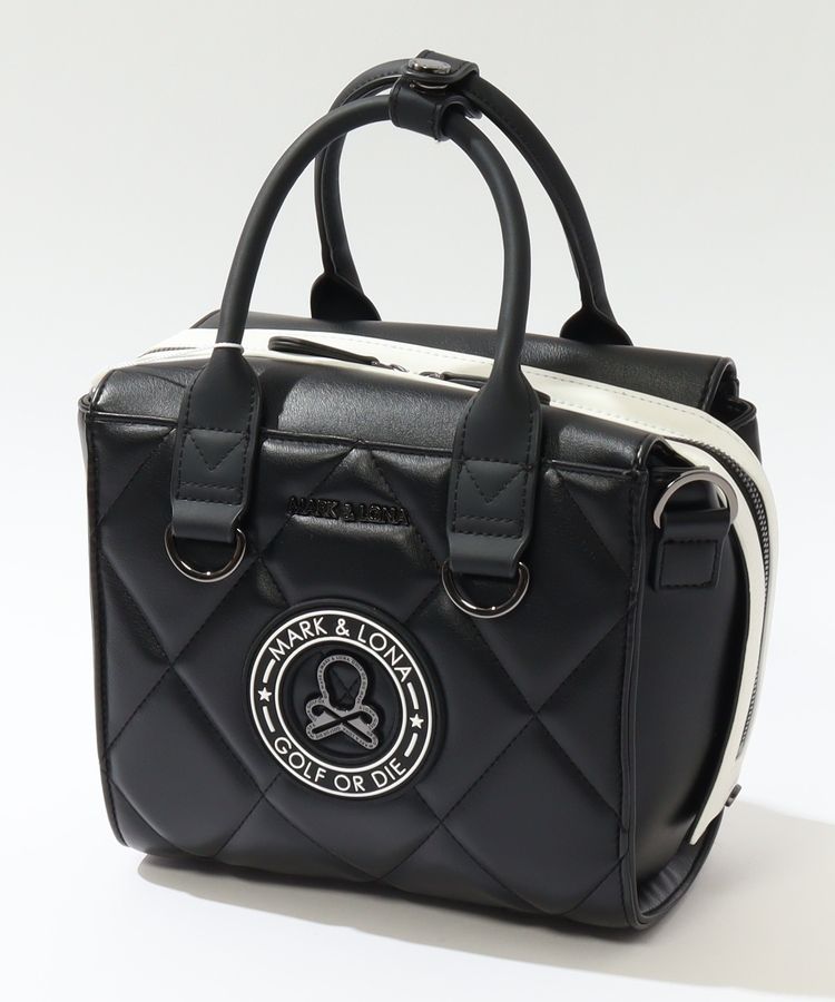 マーク＆ロナ ML スカルエンブレムダイヤキルトカートバッグ