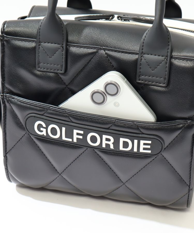 マーク＆ロナ ML スカルエンブレムダイヤキルトカートバッグ