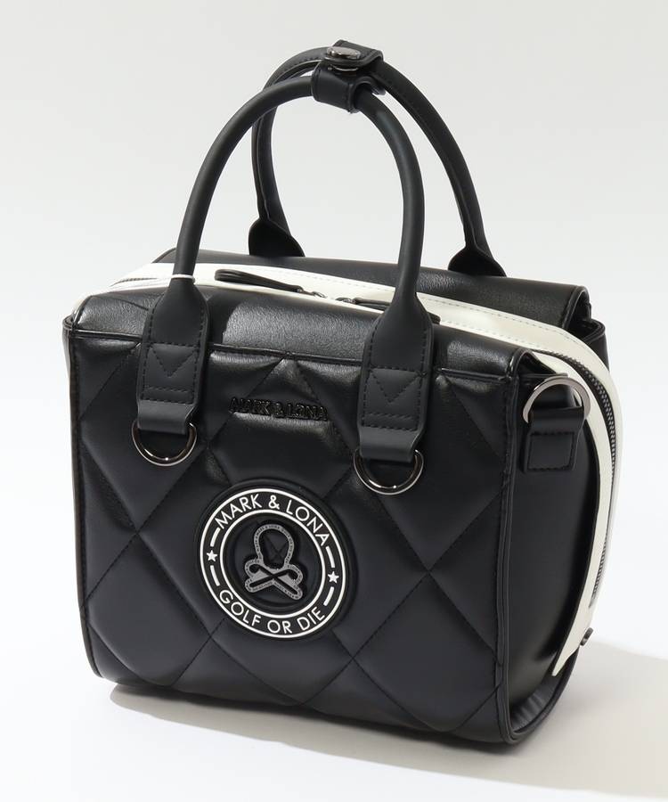 ML スカルエンブレムダイヤキルトカートバッグ