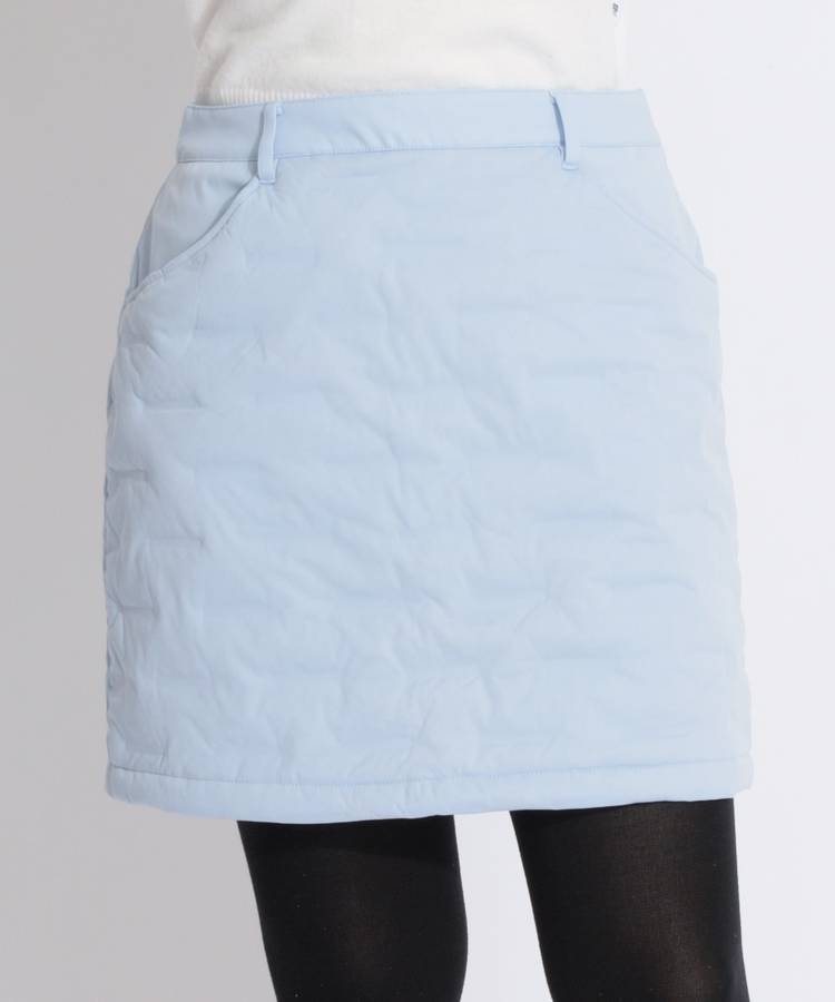 MW 【蓄熱保温】バックウエストゴム中綿スカート