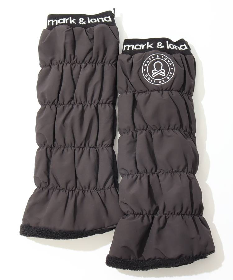 ML サークルロゴ刺繍中綿レッグウォーマー