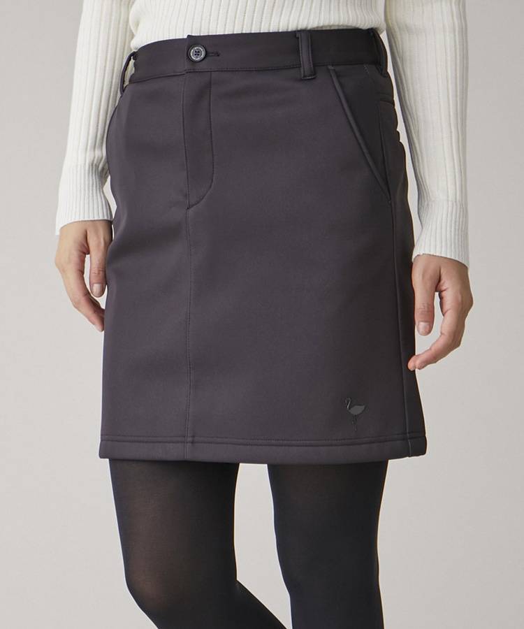 JR 【防風保温】ぺチパンツ付き裏フリースボンディングスカート