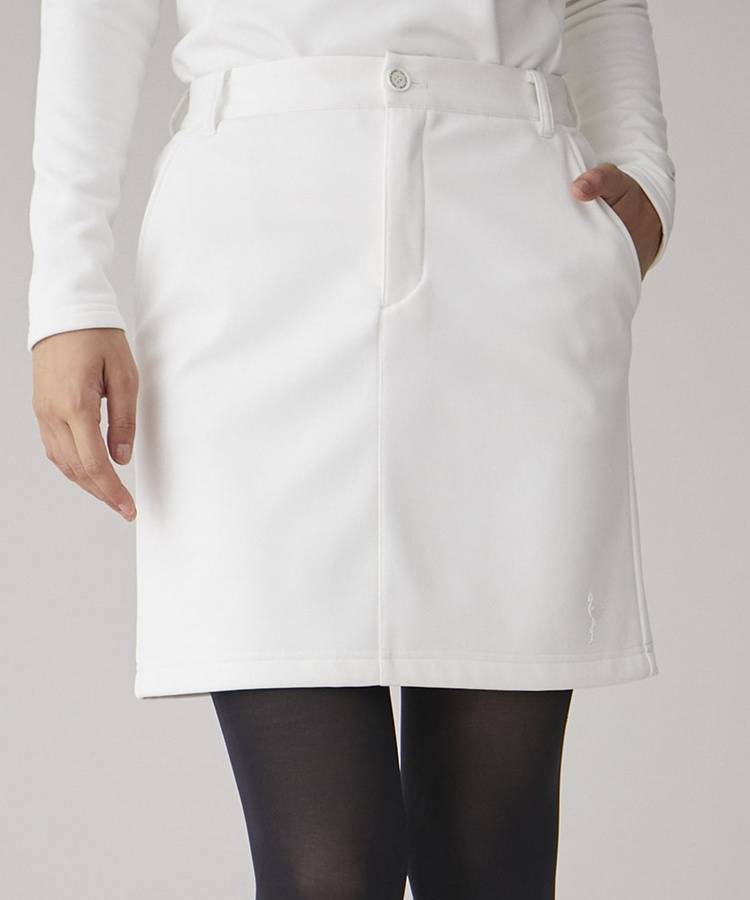 JR 【防風保温】ぺチパンツ付き裏フリースボンディングスカート