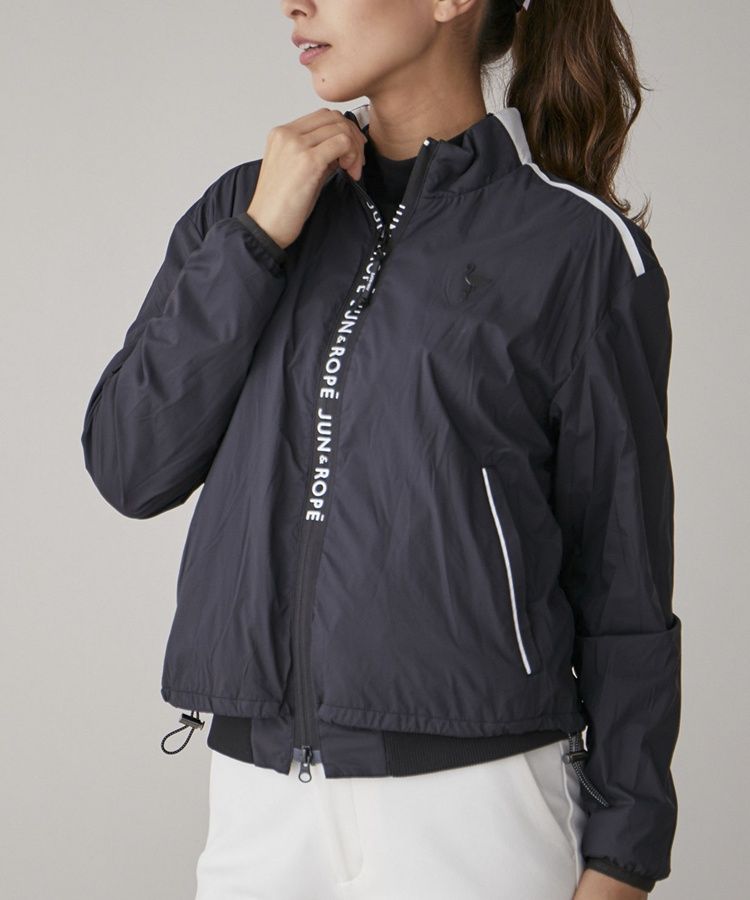 【保温】バイカラー切替マイクロフリース長袖カットソー