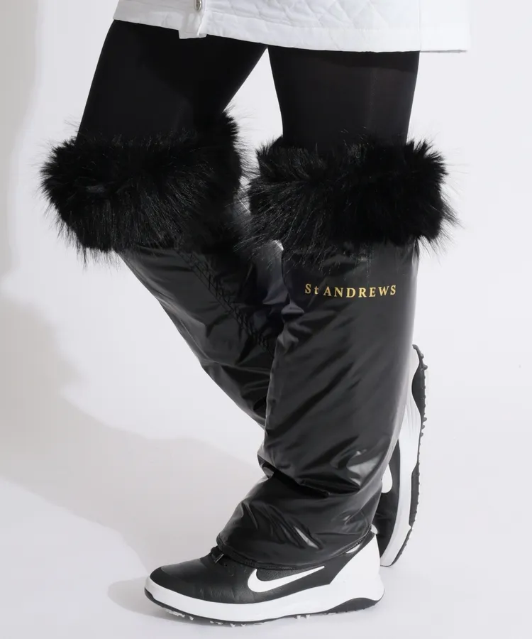 セントアンドリュース SA 【防風撥水】裾ファー切替ヘリンボーン中綿