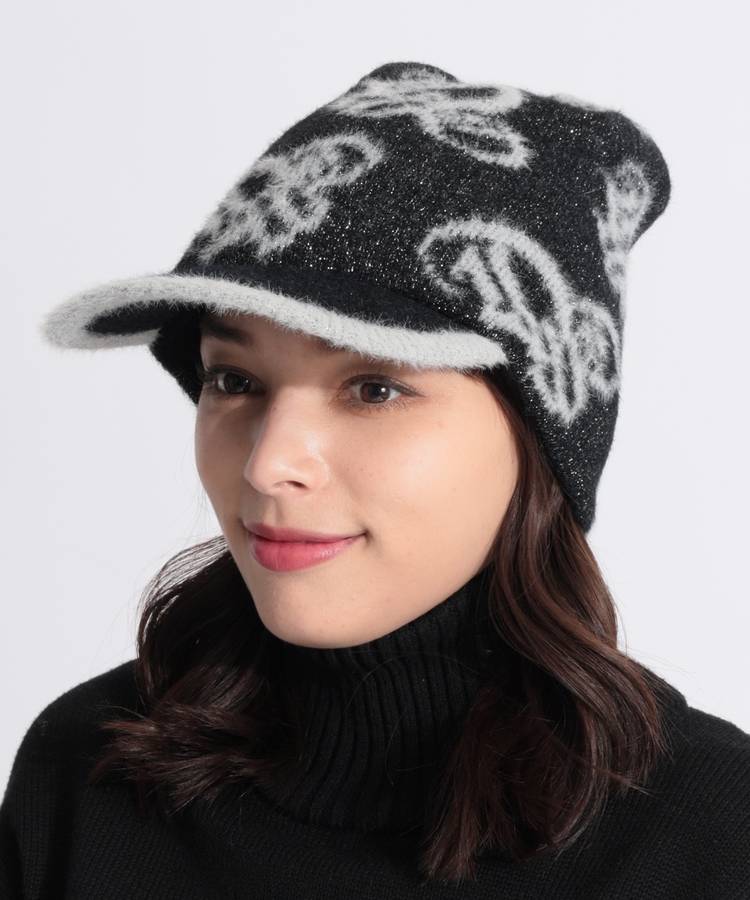 DD ラメフェザーニットキャップ