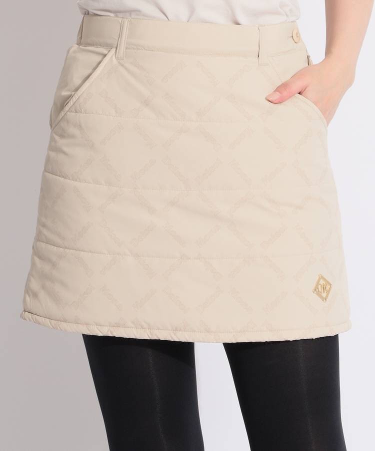 MD ボックスロゴ中綿台形スカート