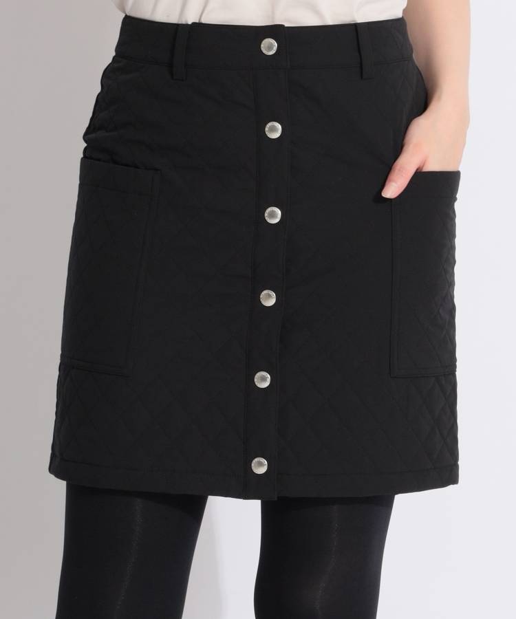 BE フルオープン中綿キルトスカート