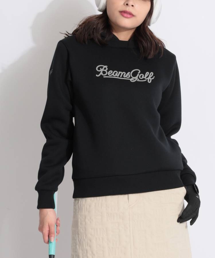 BE キルト切替レイヤード調ダンボールパーカー