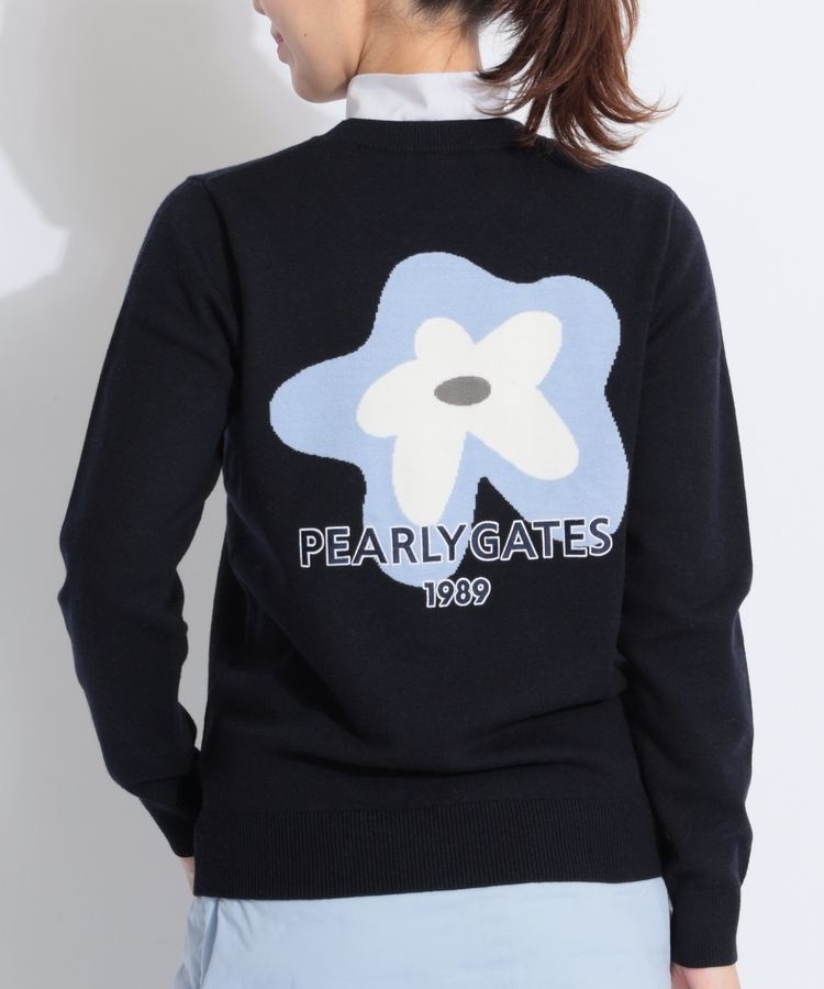 パーリーゲイツ PG ハイゲージインターシャ編みニット レディース