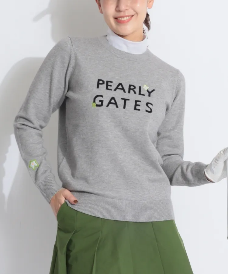 パーリーゲイツ PG バックロゴハーフジップニットプルオーバー