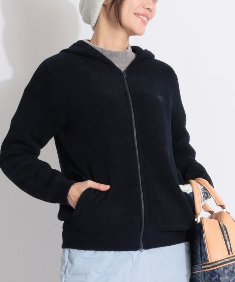 ビームスゴルフ BE パイル編みジップパーカー レディースゴルフウェア