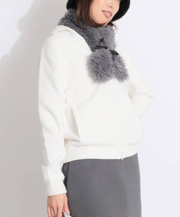 BE パイル編みジップパーカー