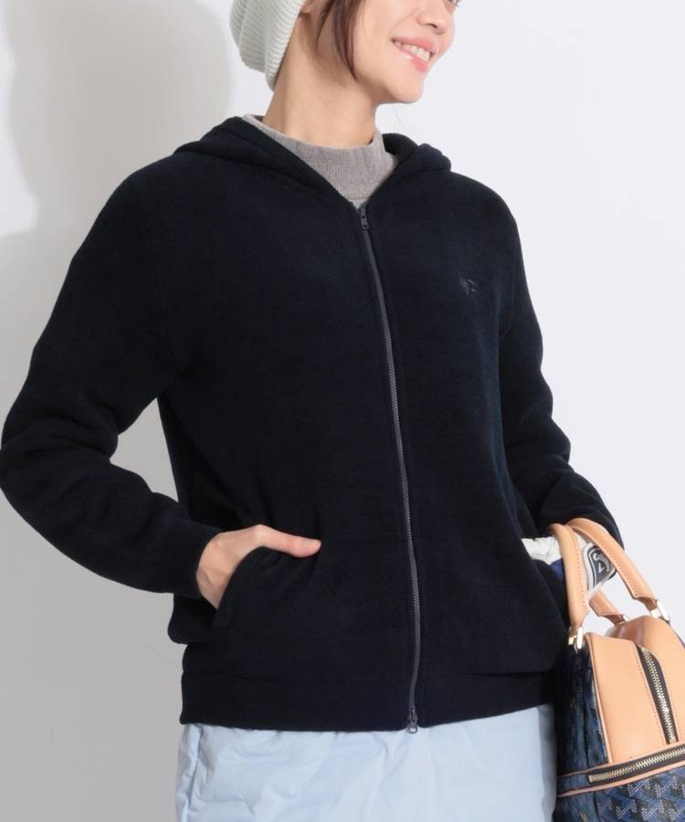 BE パイル編みジップパーカー