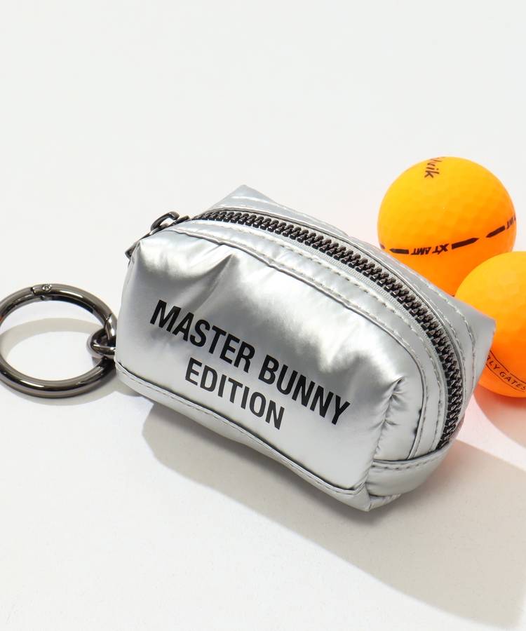 MB カラビナ付きメタリックボールポーチ