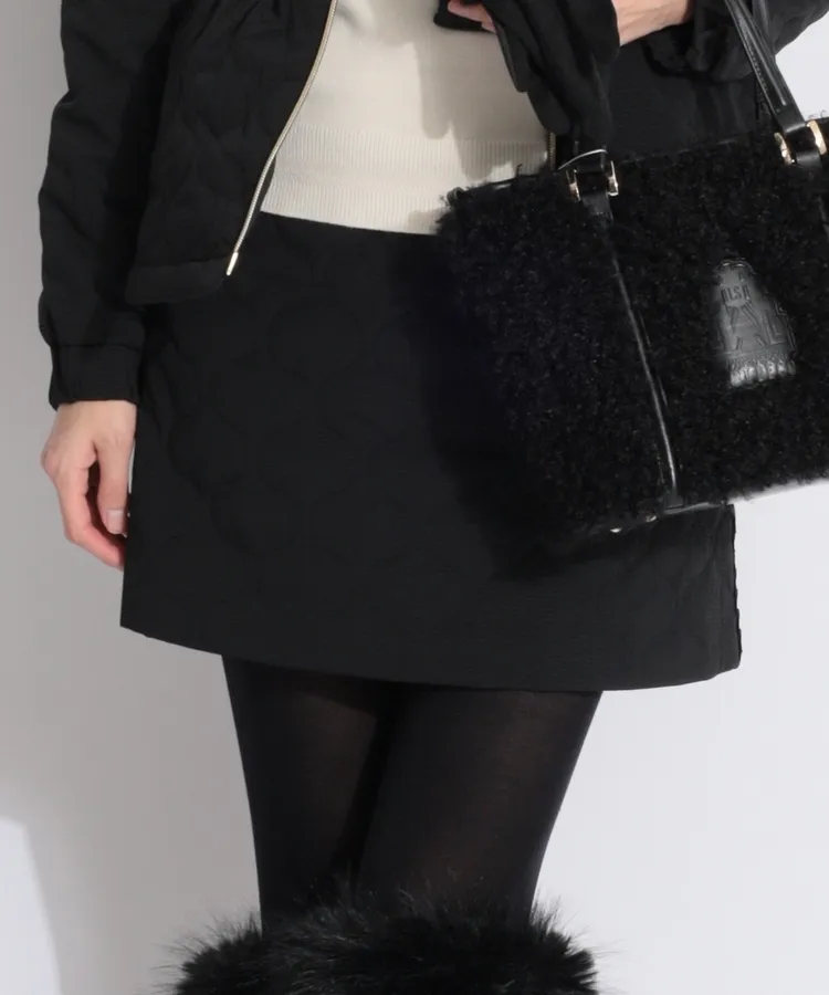 デサントゴルフ秋冬スカート 微起毛素材 デサントゴルフ DE 【防風撥水】裏起毛フロントラインボンディング