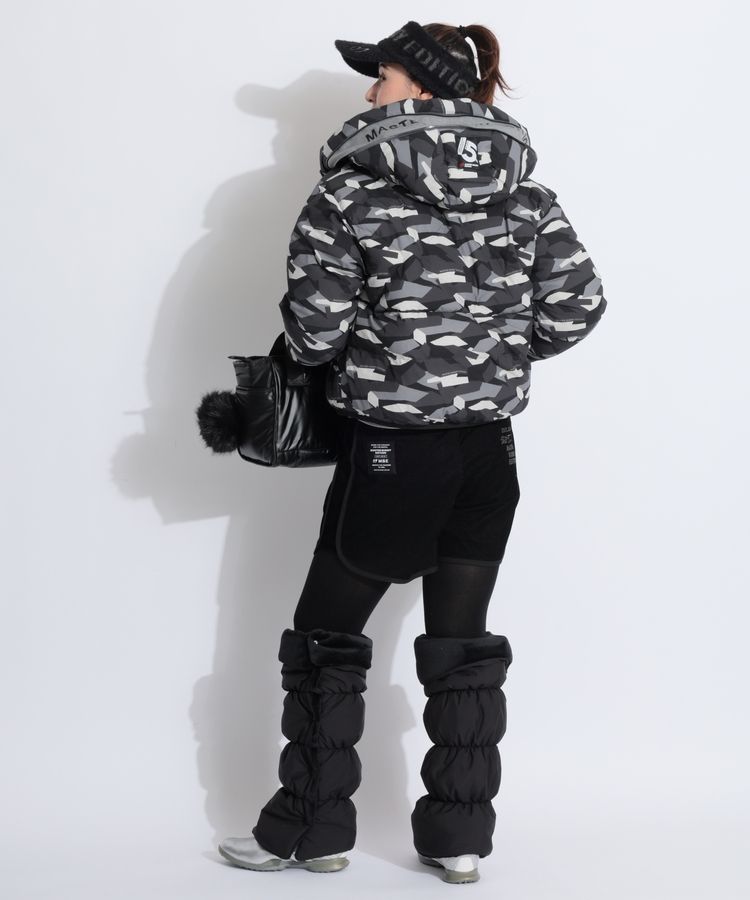 マスターバニー MB グラフィックカモフラ柄フーディ中綿ジャケット