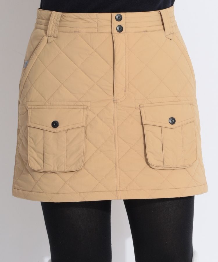 BRIEFING ベージュ スカート レディース ゴルフ ブリーフィングゴルフ BR 【保温】立体ポケット中綿キルトスカート
