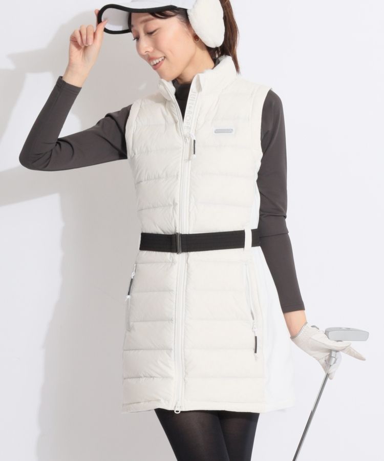 ジュン＆ロぺ JR 【KARUISHI】【撥水保温】ダウンタフタベスト