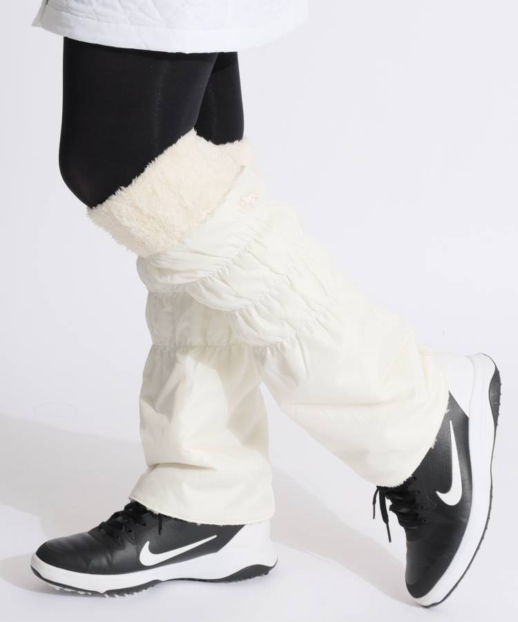 HK 【リバーシブル】【撥水防風】中綿レッグウォーマー