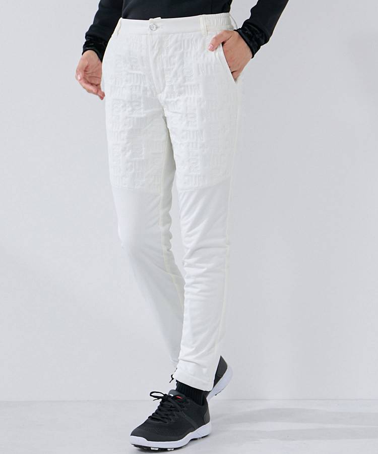 JR 【撥水保温】ピンソニック切替中綿テーパードパンツ