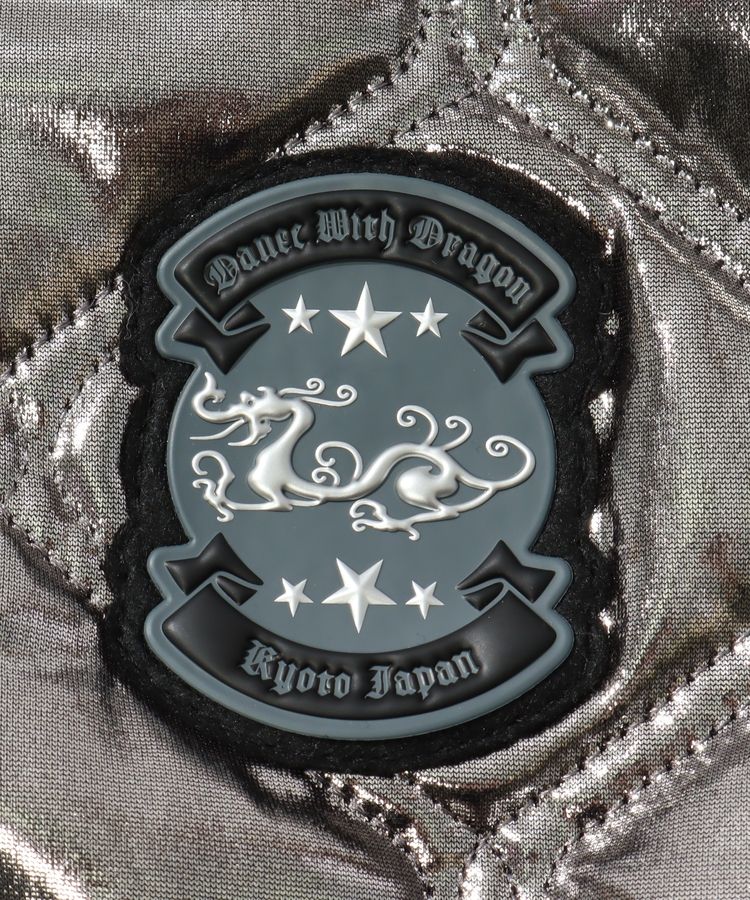 ダンスウィズドラゴン 中綿キルティングベスト　サイズ2 ダンスウィズドラゴン DD メタリック中綿キルティングベスト