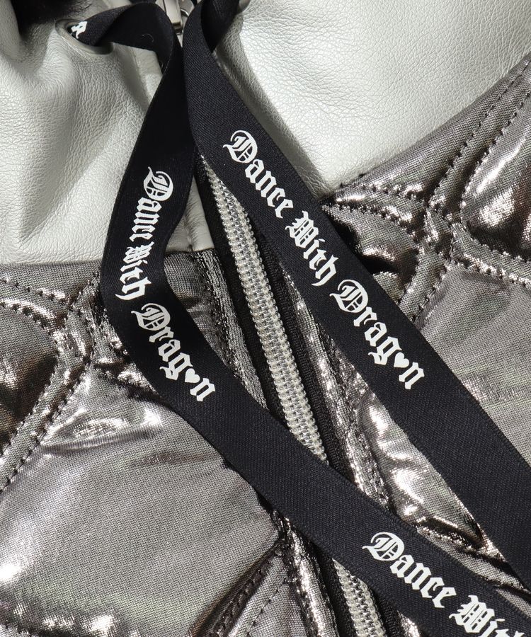 ダンスウィズドラゴン DD メタリック中綿キルティングベスト