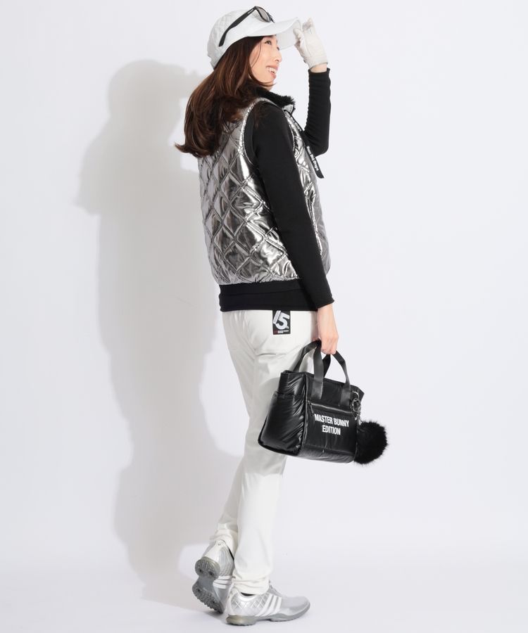 ダンスウィズドラゴン DD メタリック中綿キルティングベスト