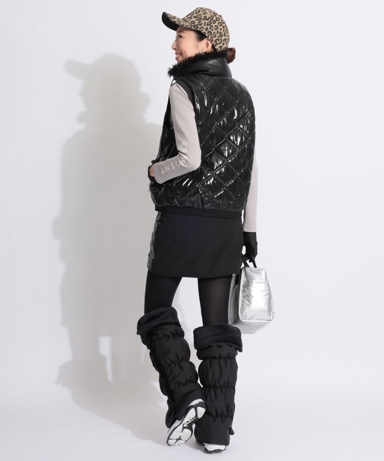 ダンスウィズドラゴン 中綿キルティングベスト　サイズ2 ダンスウィズドラゴン DD メタリック中綿キルティングベスト