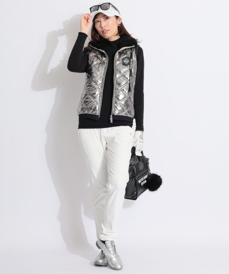 ダンスウィズドラゴン DD メタリック中綿キルティングベスト