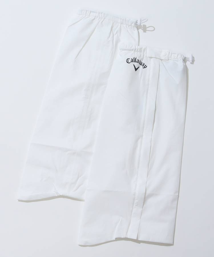 CA アシメロゴプリントレインレッグカバー
