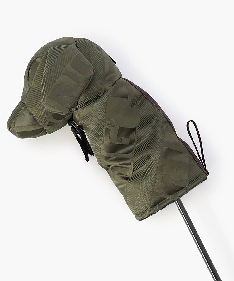 BR ドッグ型ナイロンジャガードロゴ番手付きヘッドカバー(FW)