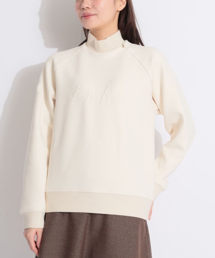 6307 【美品】ブリーフィング 裏起毛ハイネックシャツ モックネック