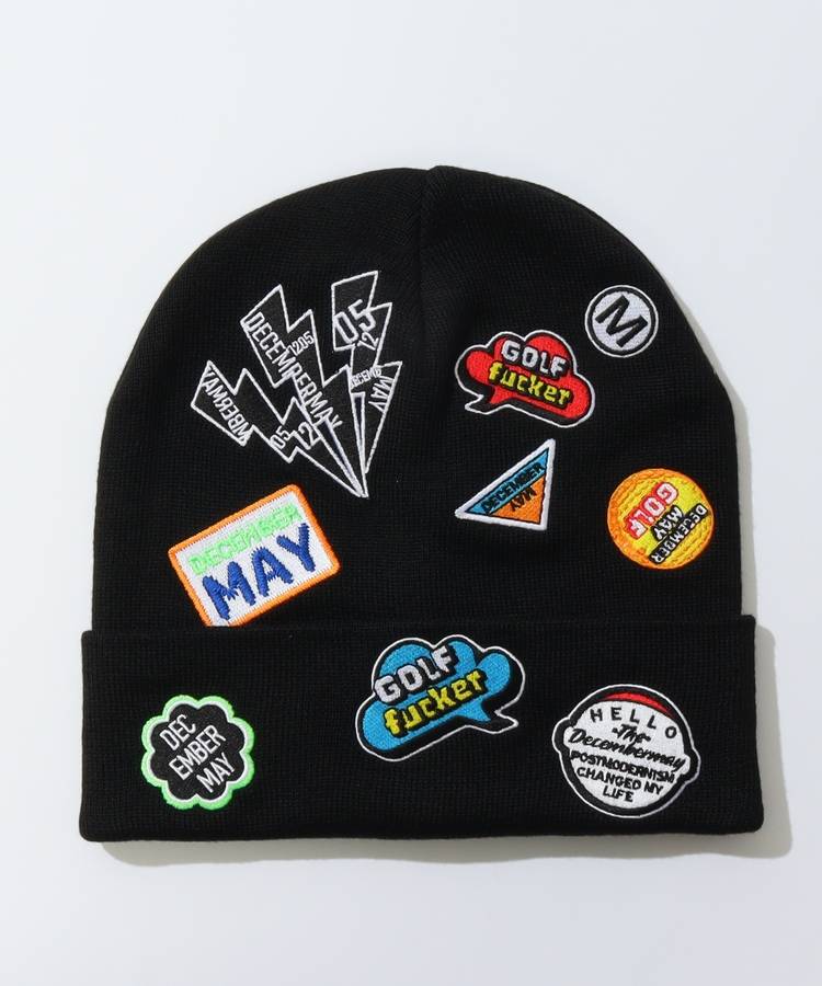 DM アイコンワッペンニット帽
