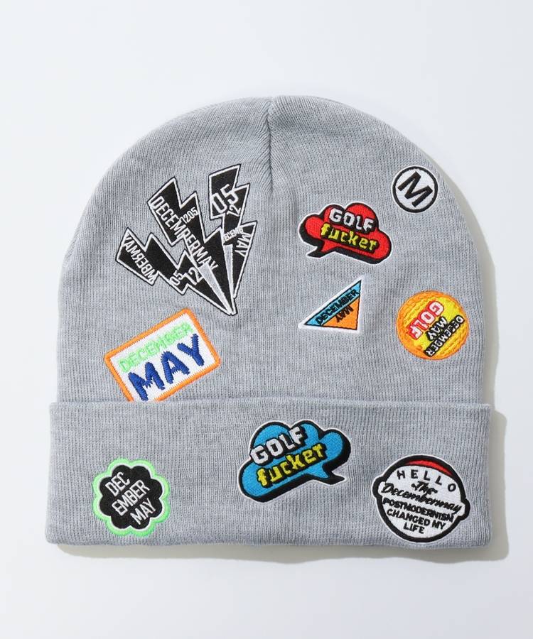 DM アイコンワッペンニット帽