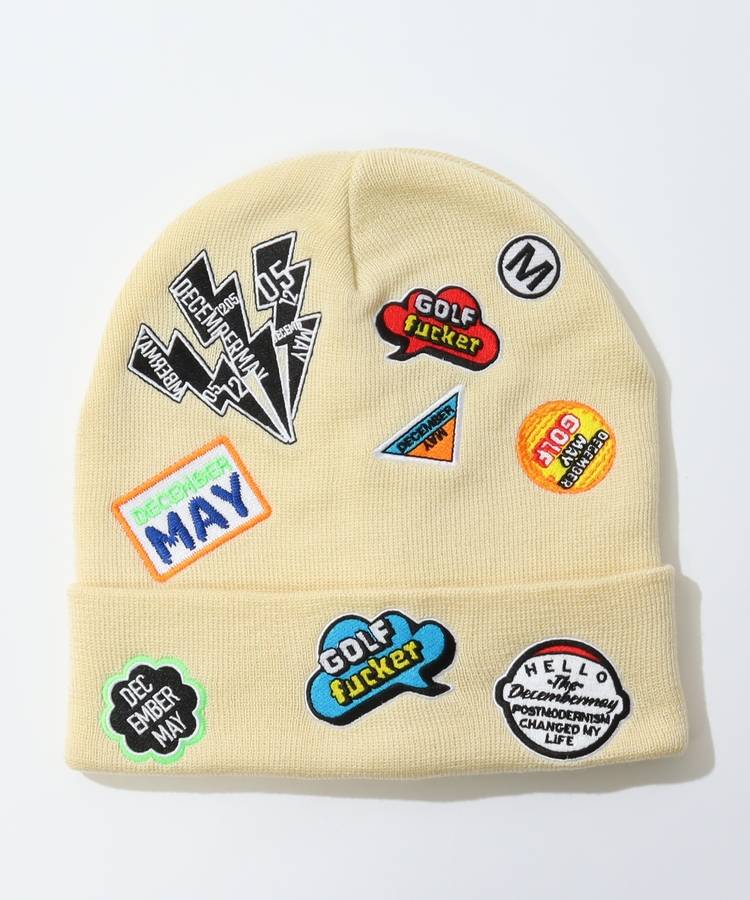 DM アイコンワッペンニット帽