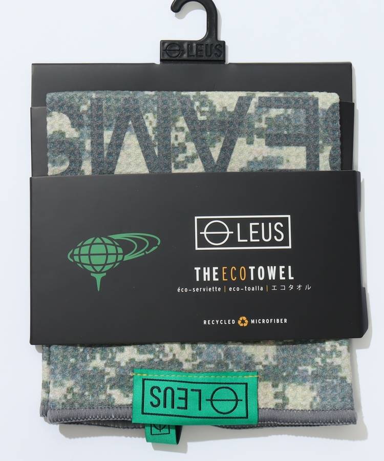 BE 【LEUS】ピクセルカモフラ柄エコタオル