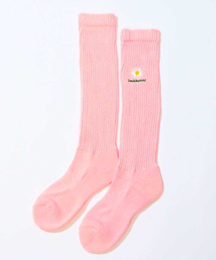 JB 【抗菌防臭】フラワー刺繍ルーズソックス