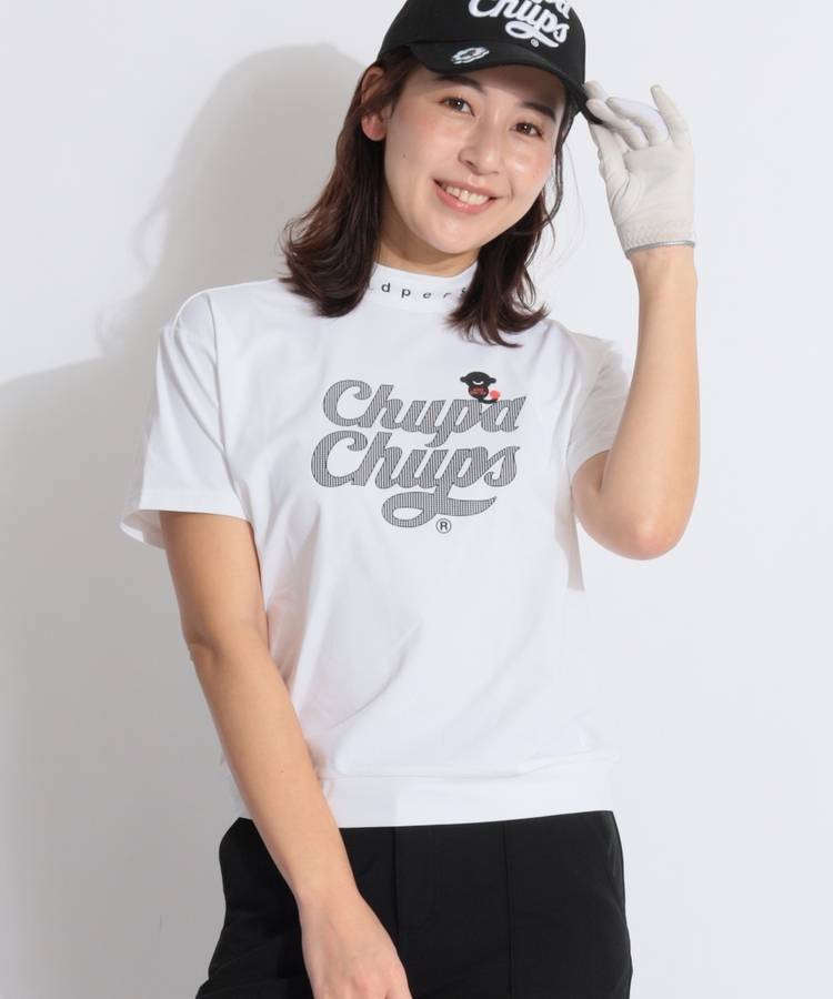 AP チュッパチャプス半袖モックネックシャツ