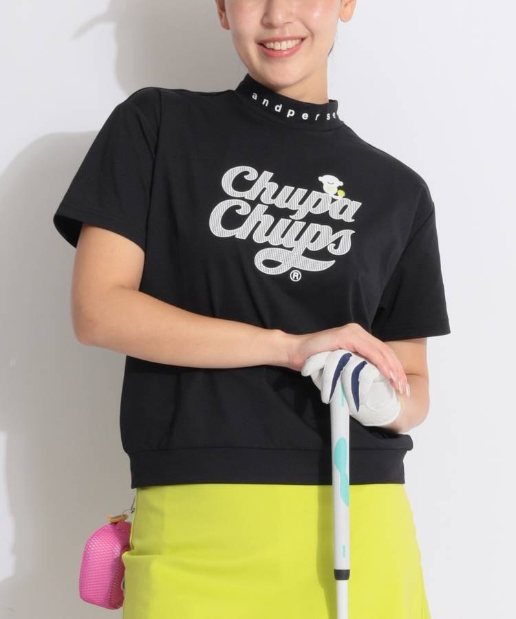 AP チュッパチャプス半袖モックネックシャツ