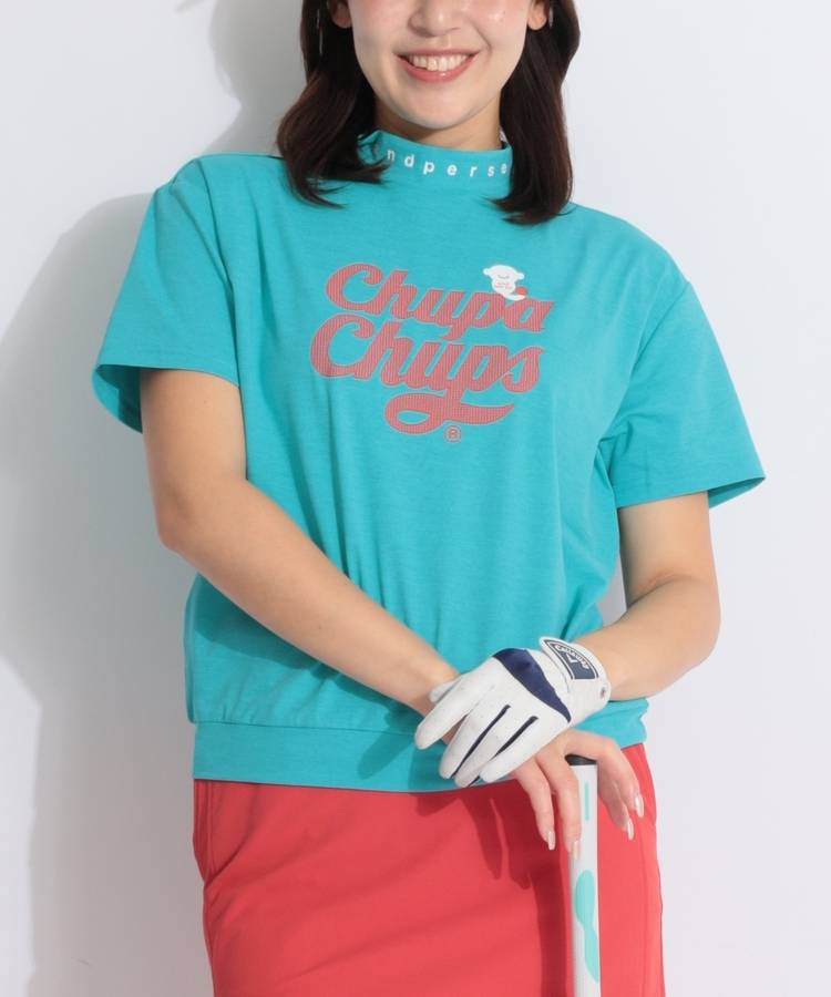 AP チュッパチャプス半袖モックネックシャツ