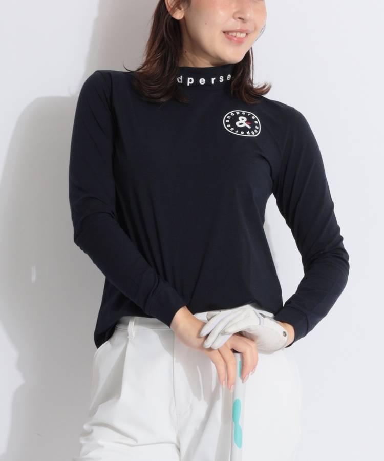 AP 【速乾ストレッチ】定番モックネック長袖カットソー