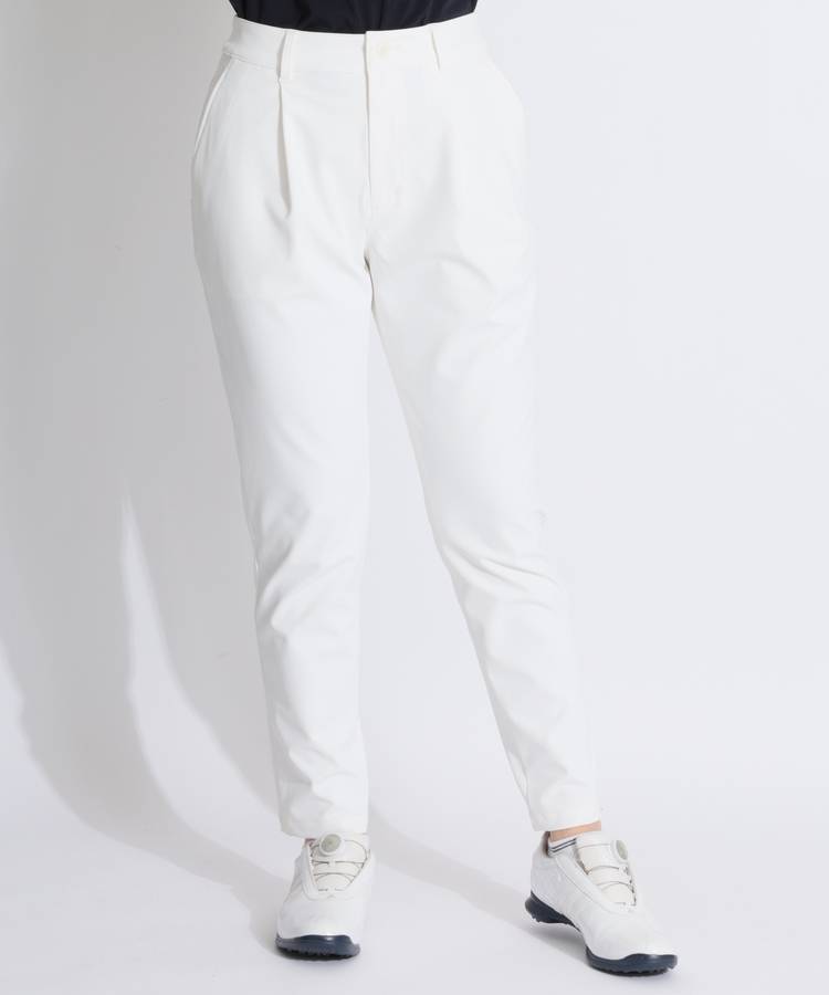 BE 【ストレッチUV】フロントタックテーパードパンツ