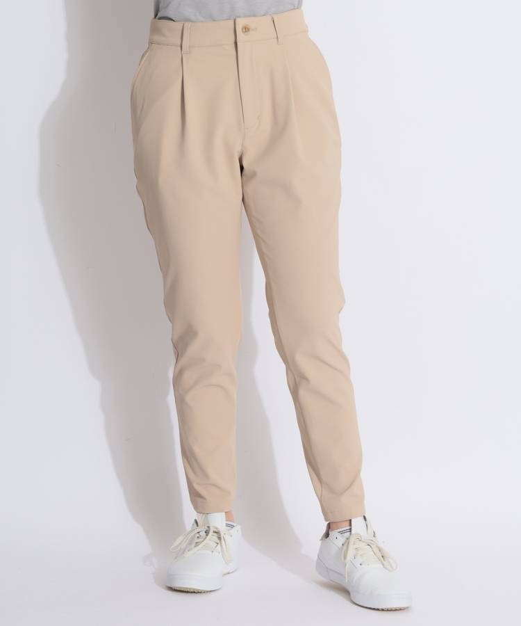 BE 【ストレッチUV】フロントタックテーパードパンツ