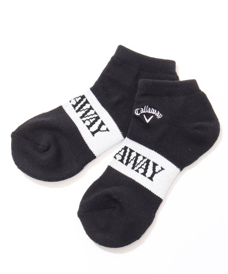CA 【抗菌防臭】微メッシュロゴアンクルソックス
